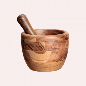 Wooden Mortar Pestle