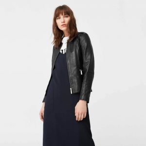Tess cropped stretch-cloque top